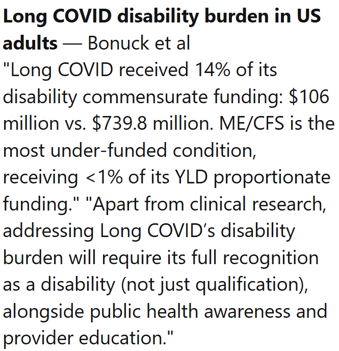Long COVID disability burden in US adults

nature.com/articles/s4385…

Screenshot from latest Science for ME weekly update

#LongCovid #PASC
