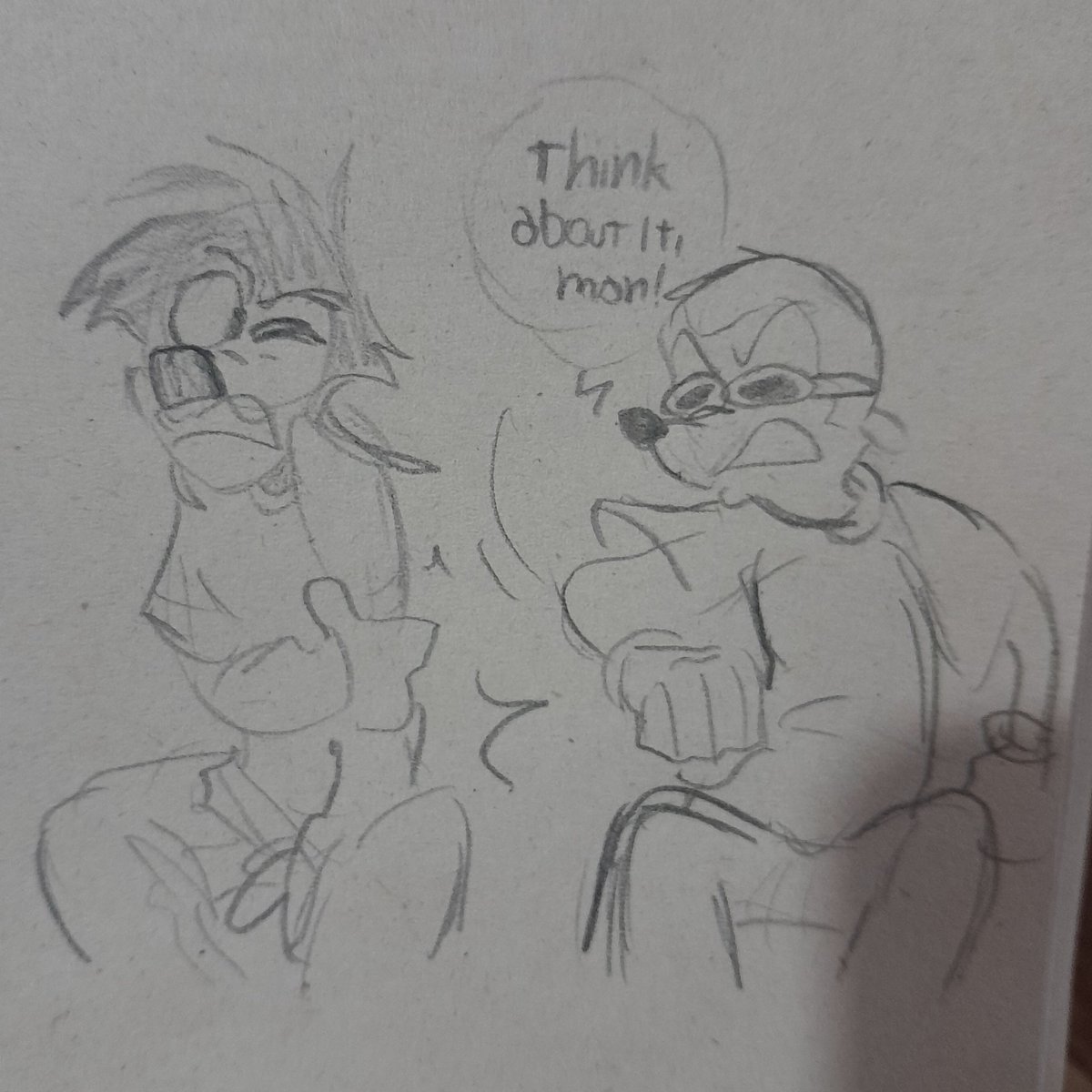 AniitaDraw's tweet image. "Piénsalo, viejo"
.
.
#AsGooyAsCanBe #Maxley #Sketch