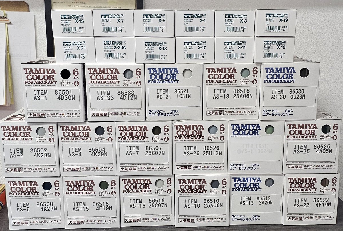westsidetrains's tweet image. Entire AS Aircraft Tamiya colors have arrived as well as some of the acrylics colors. Should be up online and instore early next week. ##westsidetrains #lasvegas #hobbystore #hobbyshop #tamiya