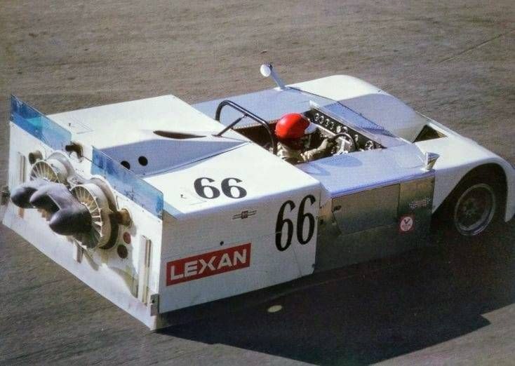 Retromania4ever's tweet image. 1970 #Chaparral 2J, a #prototype race car nicknamed the "sucker car".