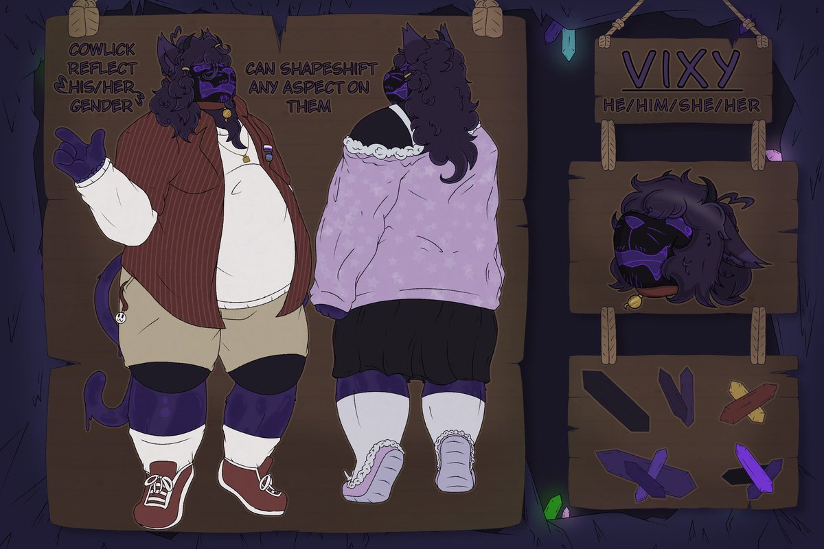 GayGoopyKitty's tweet photo. Newest Ref Sheet for Victor/Vixy is HEREEEE!!!!! https://t.co/FmaH29CR4G