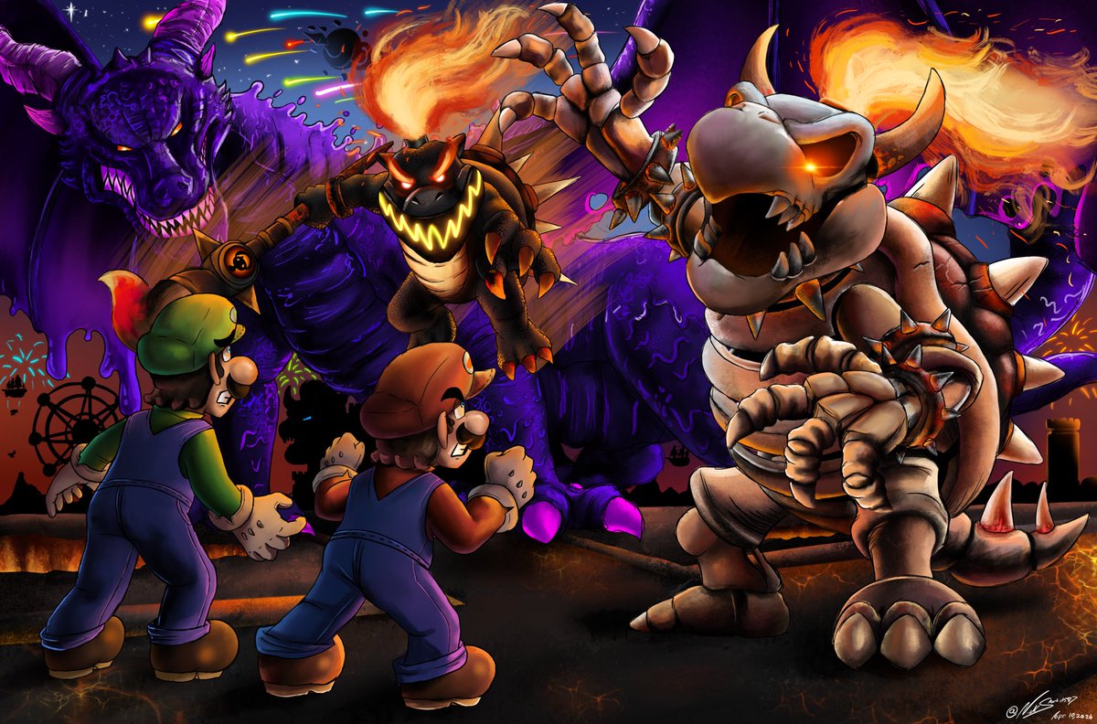 NickSArtist587's tweet image. Perfect of the year! DRY BONE BOWSER! 😭🙏 
#SuperMarioGalaxyMovie #supermario #mariofanart #bowser