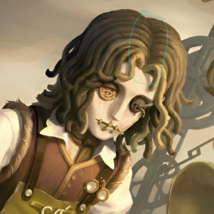 How did he change where his hair was growing from?