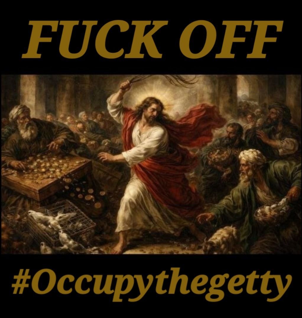 Occupy The Getty tweet media