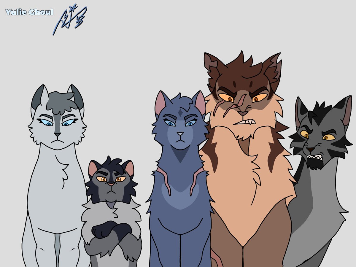YulieGhoul's tweet image. My version with Warrior Cats
#warriorcats #wc