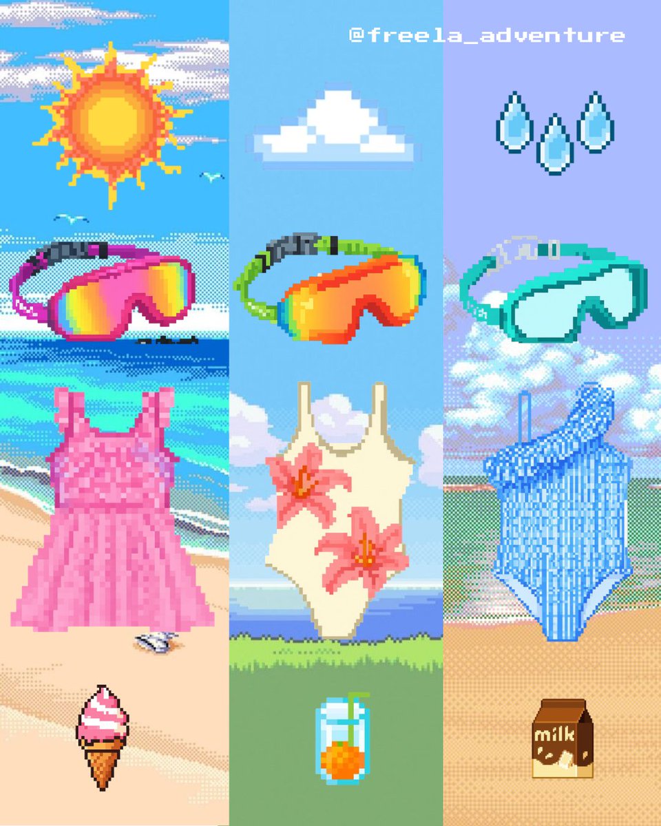 FreelaAdventure's tweet photo. ✨Choose your sunny and rainy outfits

Link in bio to have Freela 2026 new-released swim goggles.

#swimwearfashion #kidsswimwear #swimming #waterpark #summerfun #swimgoggles https://t.co/UfRf3EBva5