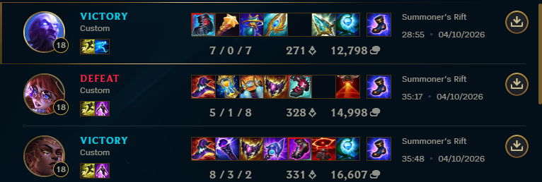 PhyMiniLol's tweet photo. 2-1 vs MU. Was very nervous going into this series, but ended up having one of my best performances. GGs to all my friends at MU and on to more improvement. https://t.co/wOIA05ScDN