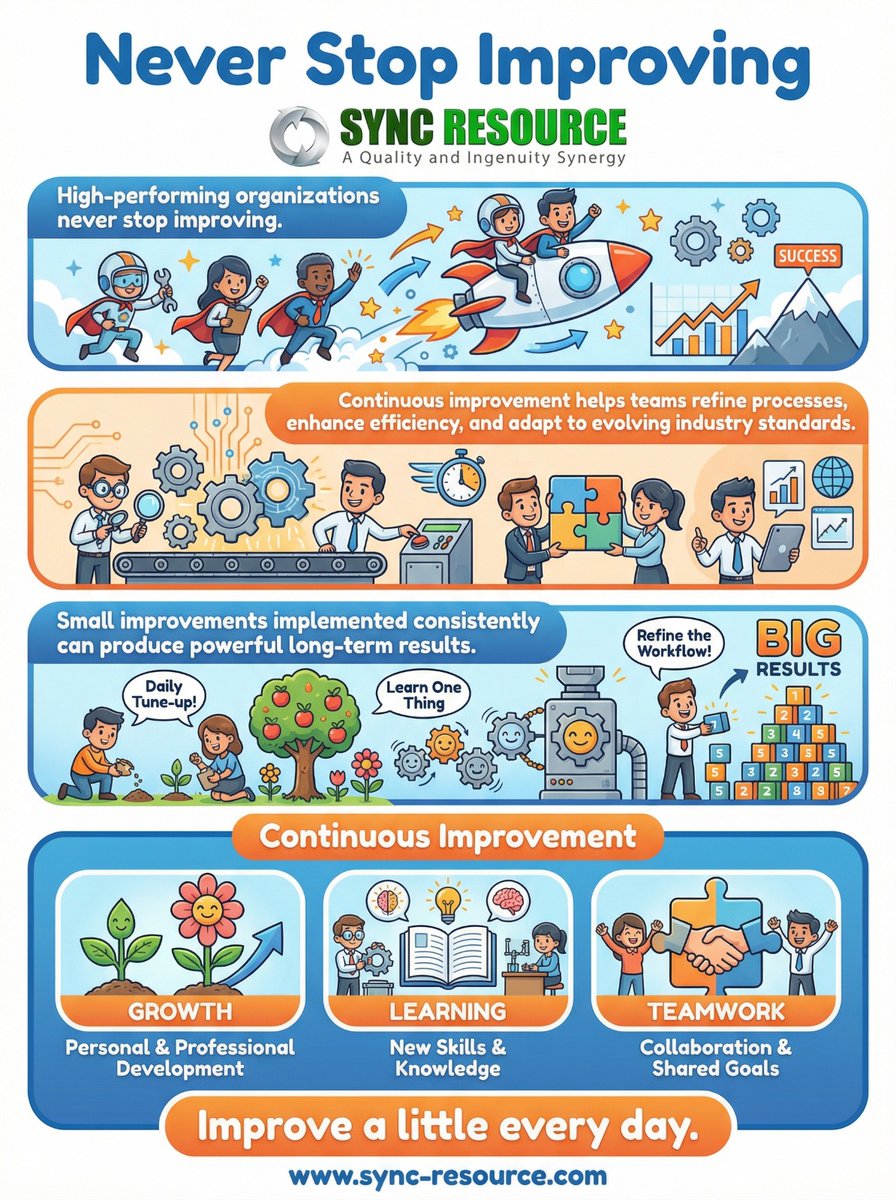 MSyncresou85917's tweet image. Building a Future-Ready Organization
📩 Connect with us at sync-resource.com and explore how Sync Resource supports your organization’s certification and process improvement journey.
#FutureReady #OperationalExcellence #ProcessLeadership #ContinuousImprovement #SyncResource