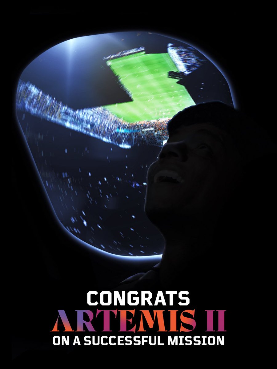 HoustonDynamo's tweet photo. Welcome home, Artemis II 🧡 https://t.co/N6moi2Evdu
