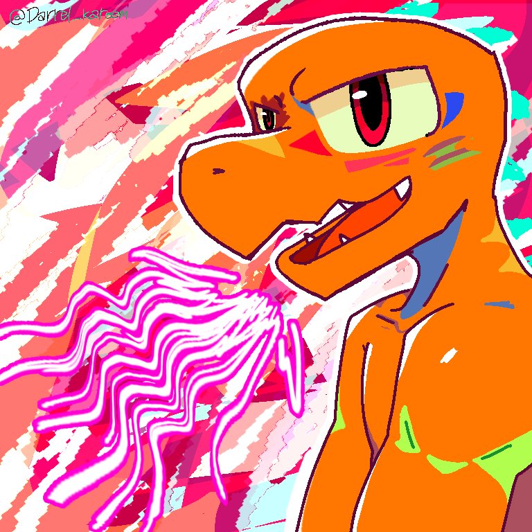 Darrel_kareem's tweet photo. Repost this art, 'cuz i fixed it.
#charmander #oc #pokemon #art #machinelove https://t.co/K2Auh9ExqY