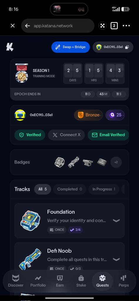 CryptoIdHub's tweet photo. @katana @mfisher10x @GSR_io Why can't I link my twitter or x account? https://t.co/06xprKJY6u