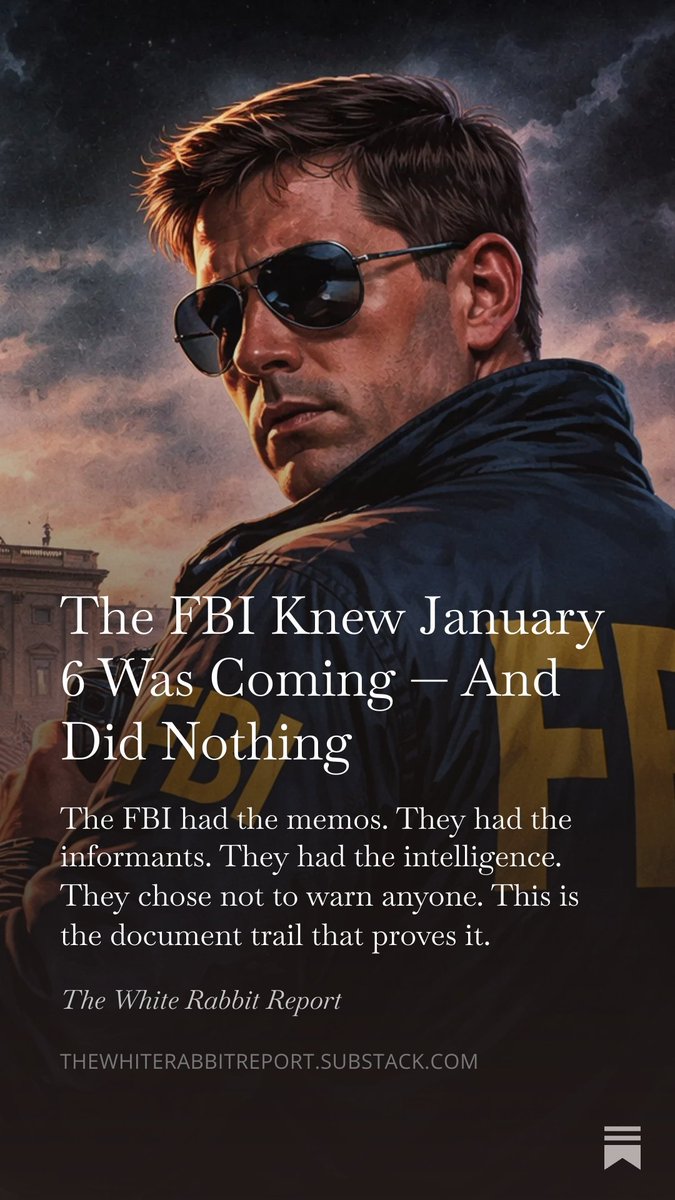 DominickCooper's tweet photo. The FBI saw it coming. 
They built a strategy around it. 
They embedded informants inside the relevant groups. 

That is not a conspiracy theory. 
That is what the documents show.

Full Article:
https://t.co/tpg1Cui8dL https://t.co/ziEBB4DiRq