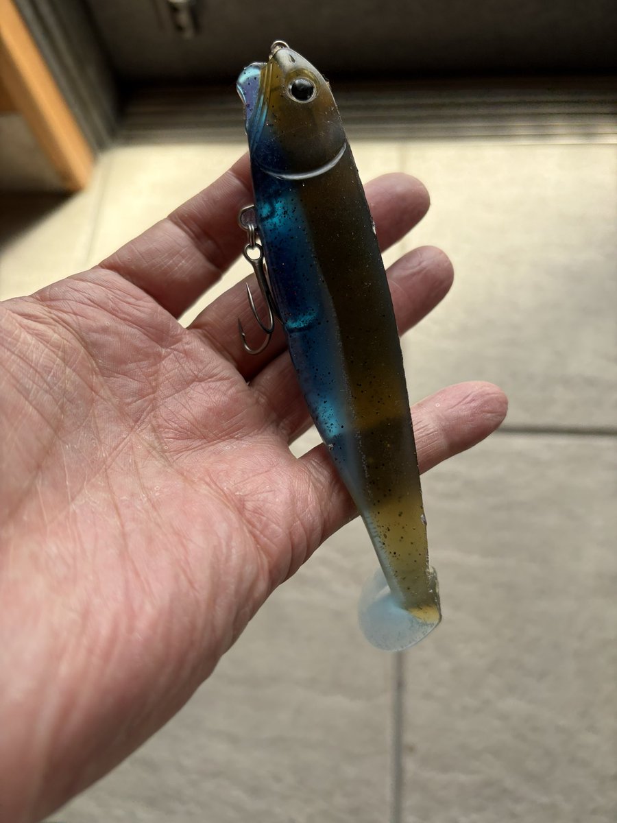 aya_tech555's tweet photo. 3本目のイービルシャッド着弾。
最初のはかわむーさん直々にプレゼントして頂いたモノだったけど、根掛かりでロスト…(-_-;)、自分で買い直した2本目は80㎝超えのナマジーに破壊され殉職…( ; ; )
さて、今度こそバス釣れるのか?(^-^;)
#イービルシャッド
#FINALWEAPON https://t.co/gyh9uTNywd