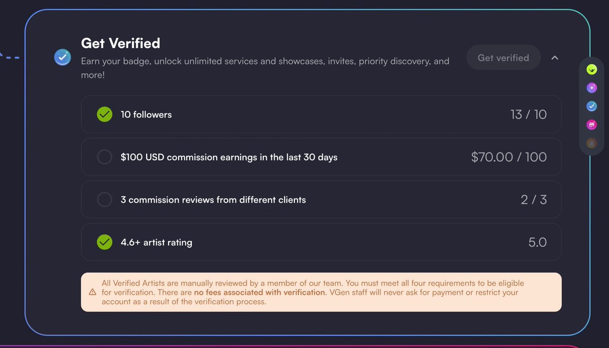 I just need one more client to get verified 😭
#vgencomm