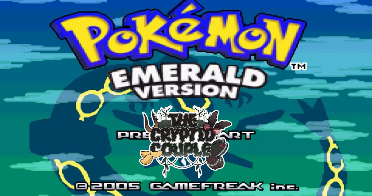 TheCryptidCpl's tweet image. Hello Everyone! Looks like the Cryptids decided on a randomized Emerald Soul Link. Get ready to be disappointed in our skills and how fast we lose! LIVE Now! 
twitch.tv/thecryptidcoup…
tiktok.com/@thecryptidcpl…
youtube.com/@TheCryptidCpl
#bipoc #lgbtqa #pokemon #nuzlocke #soullnik