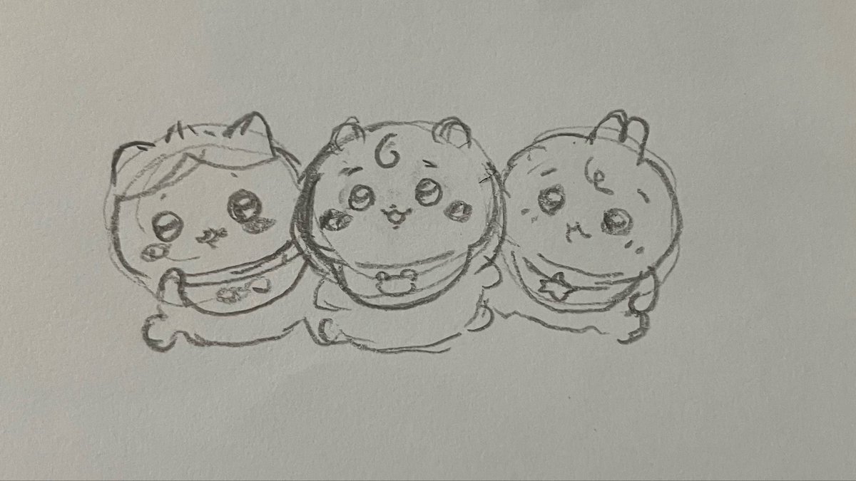 【#日々描く #絵次郎  397日目】
2025.3.9〜
・手の描き方p123
・パース塾 p38
・ポーズデッサン 
・今日の模写
ベビーちいかわ 