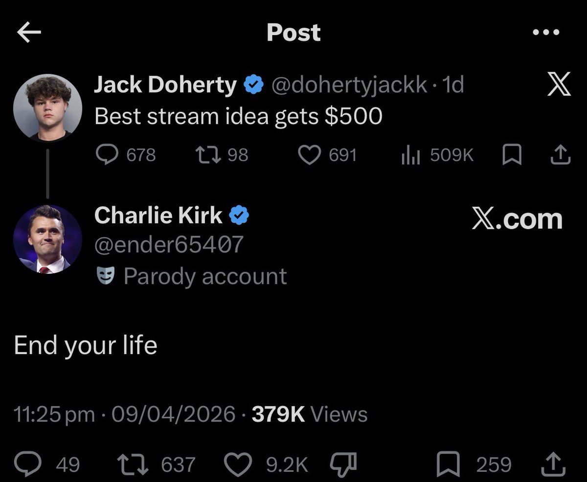Charlie Kirk tweet media