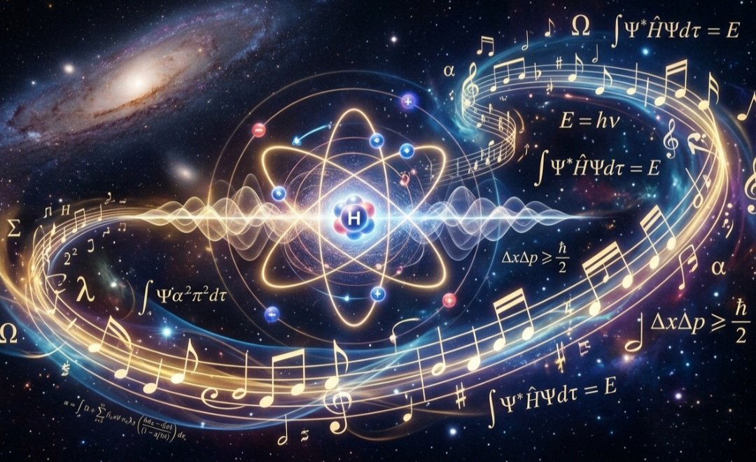 Celestial_Layan's tweet photo. Turning equations into music
is no longer a fantasy.
Particle frequencies
may be more than vibrations—
they might be nature’s music.
So tell me…
is the universe written—
or has it been playing all along? 
#Philosophy
#QuantumPhysics
#Art https://t.co/2SLfQmfuTs
