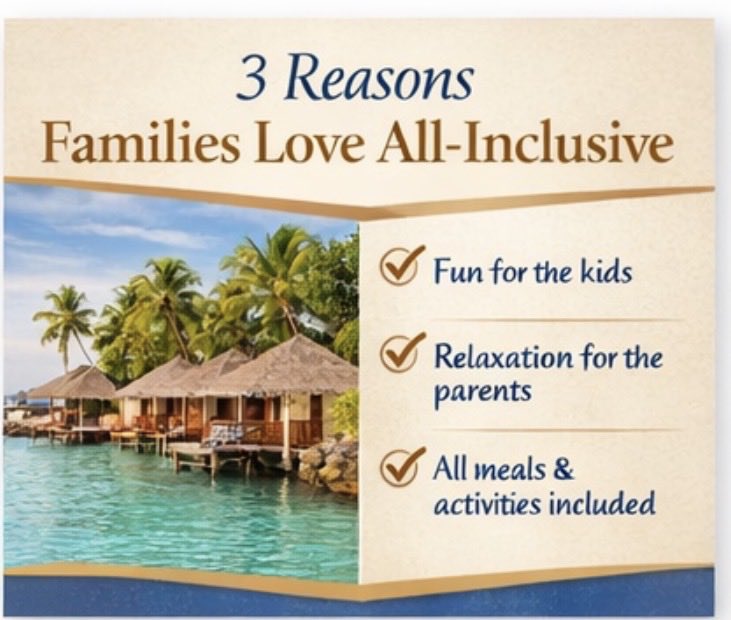 htigger27's tweet image. Families are choosing all-inclusive resorts for a reason 👇

✔️ Kids stay entertained
✔️ Parents actually relax
✔️ Everything is included

Less stress. More memories 🌴

Thinking about a family trip? Message me ✈️

#FamilyTravel #AllInclusive #VacationMode