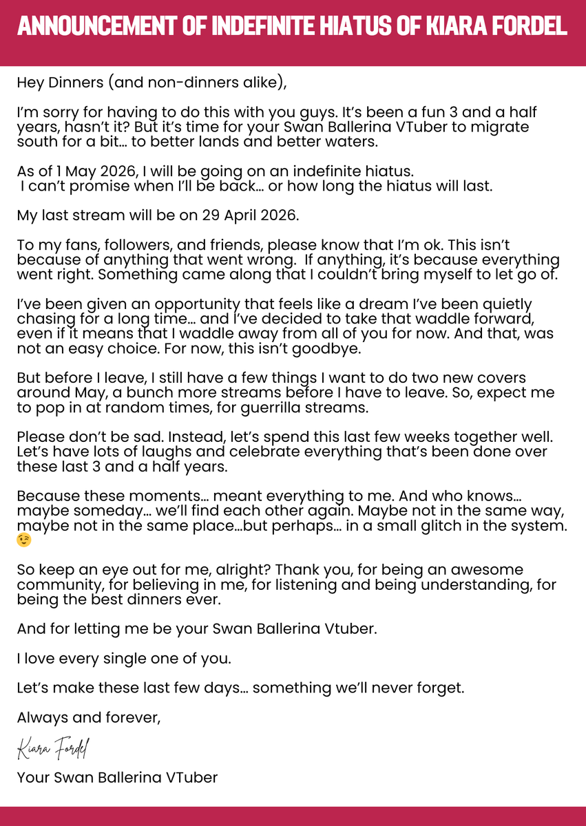 Kiara Fordel【Zyvarix】|Swan Ballerina Vtuber| 🦢🩰 tweet media