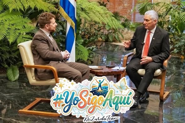 Diálogo firme, ideas claras y defensa sin titubeos. 🇨🇺
Así se representa a un pueblo que no se rinde.

👉 RT si apoyas el liderazgo

#YoSigoAquí 
#YoSigoAMiPresidente
#DeZurdaTeam