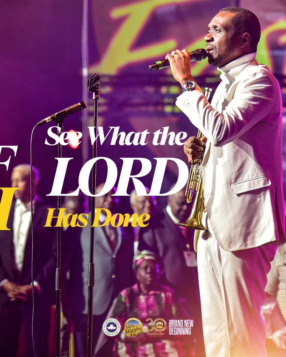 folflame's tweet photo. Pastor Nathaniel Bassey at Festival of Life at 30.  Thirty years of God's grace 🙌🏽
 #rccgfoluk #christian #scripture #faith https://t.co/R4woJQmeBf