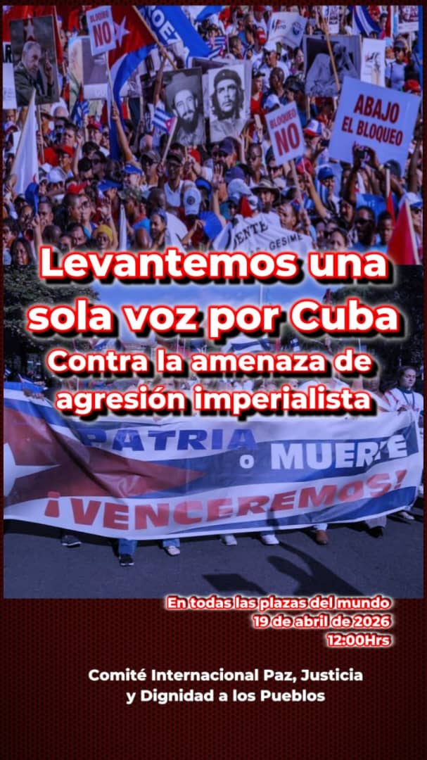 #CubaEstáFirme
Levantemos una sola voz por Cuba.
