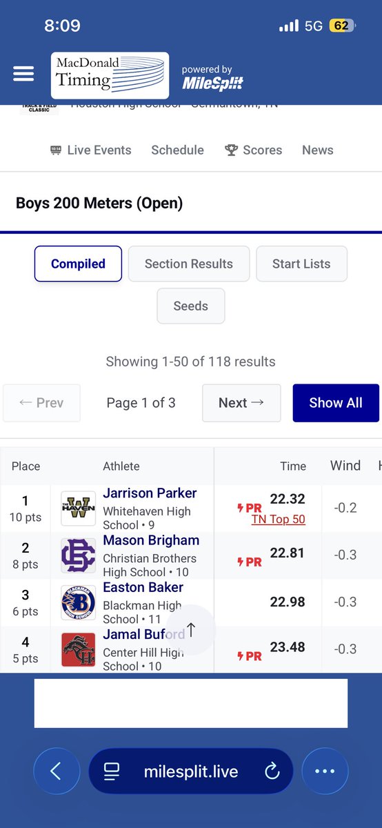 jarrison_parker's tweet photo. New 200 pr and 1st place 21 soon https://t.co/BkN2lwdq7o