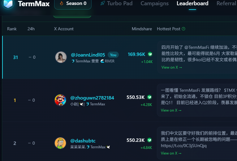 🐬TermMax 雯雯 🌊RIVER tweet media