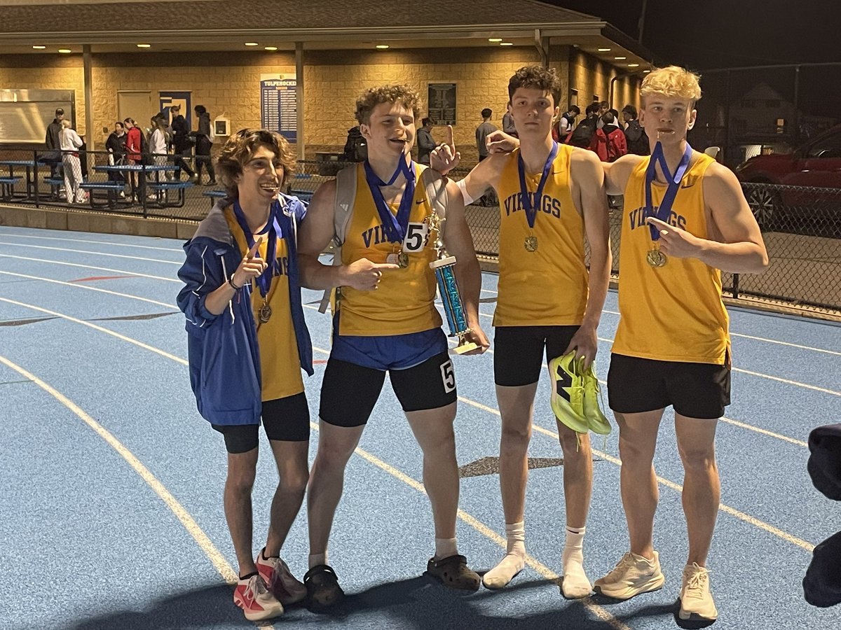 NLTrackField's tweet photo. Great day with a lot of PRs and took home some hard wear at the Sterling Hoffman Invitational! 🏅 https://t.co/aRbc4MvQnI
