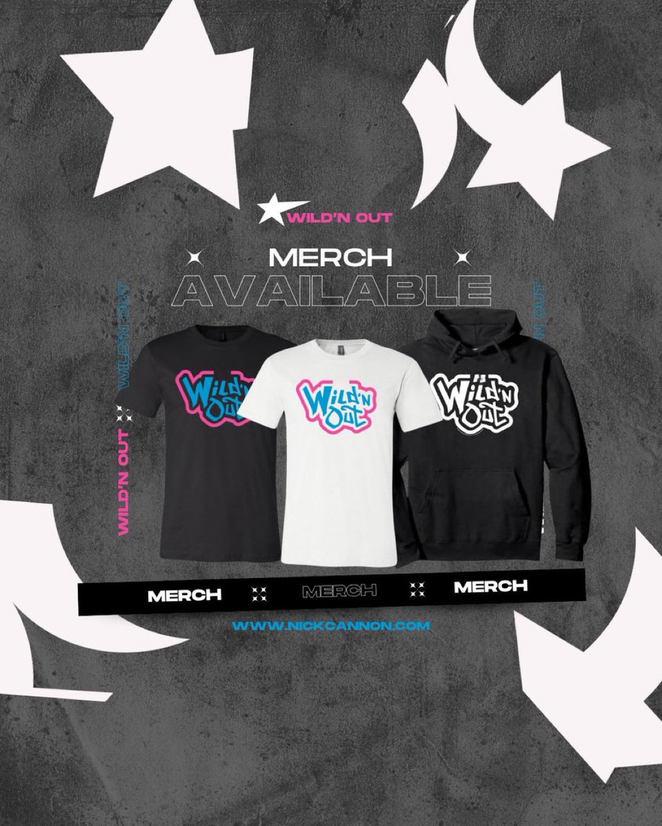 NickCannon's tweet image. Add some FIRE #WildNOut merch to your fits! 🔥💯 Peep here: NickCannon.com/shop