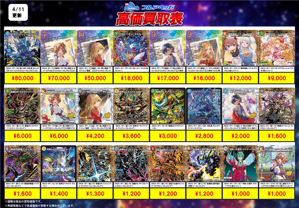 フルアヘッド大須1号店【トレーディングカード販売/買取】 on X