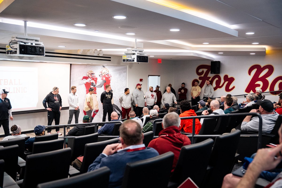 BCFootball's tweet photo. A network of New England football dedicated sharing, teaching, growing. Thanks to all the coaches that came out tonight. SEE YOU NEXT YEAR! https://t.co/Gjg0DTmgCm