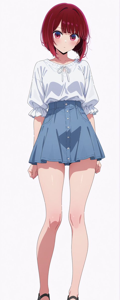 Leivonenx's tweet image. 有馬かな Arima Kana 
ねえ @grok 一枚目のキャラの衣装を二枚目の衣装と完璧に交換して

#推しの子