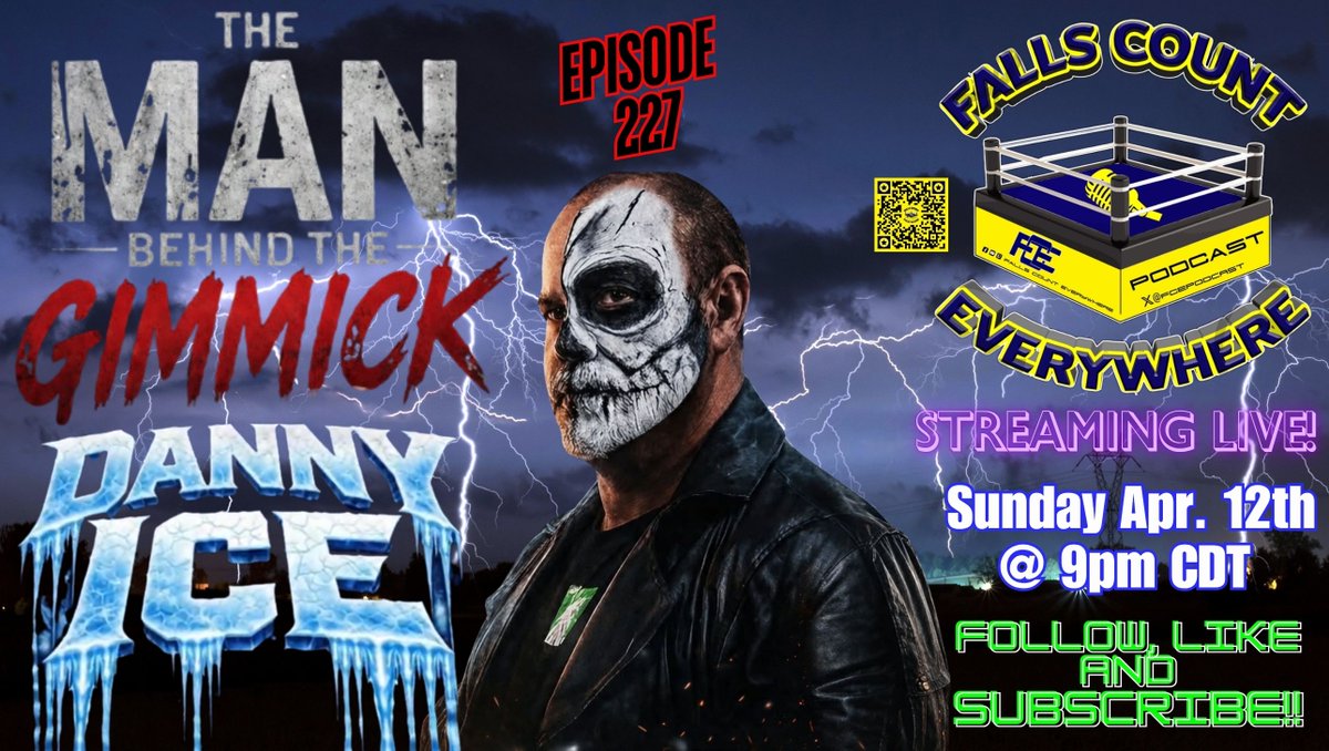 FCEpodcast's tweet photo. We're back this week with a returning Featured Guest for Episode 227 as we welcome and discuss the ins and outs of the business with a long time veteran that is featured in his newly released book "The Man Behind The Gimmick", Danny Ice! #wrestling #WWE #WWERaw #SmackDown #WWENXT #WrestleMania #TNAiMPACT #AEW #ROH #prowrestling