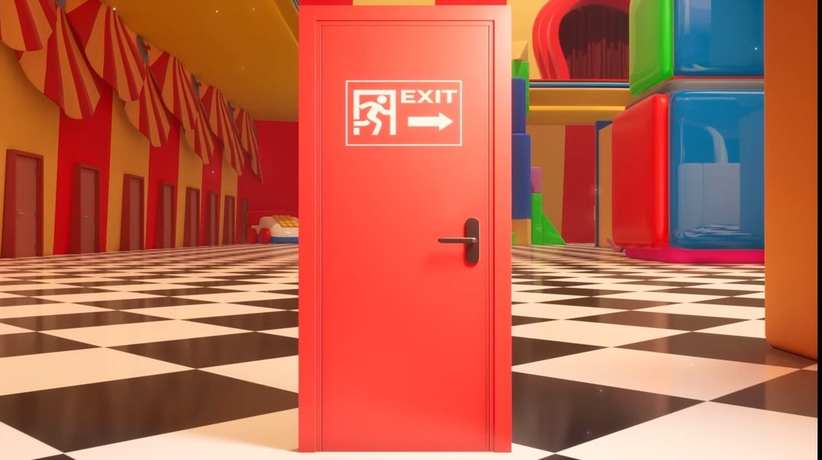 IISIMOX's tweet image. #tadc #TheAmazingDigitalCircus

لو تلاحظون، منطقة المخرج (EXIT) تشبه إلى حدٍّ ما الـBackrooms.

شرح سريع: الـBackrooms عبارة عن منطقة تتكوّن من متاهات لا نهائية.

ونفس الشيء ينطبق على منطقة المخرج:

• متاهات لا نهائية
• وكل باب يؤدي إلى عدة مناطق متفرعه.
• ممرات متكرره

وبس