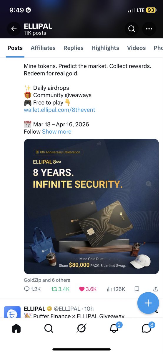 NayaOnChain's tweet photo. @ELLIPAL @puffer_finance Security is everything in crypto, love how @ELLIPAL keeps pushing wallet innovation forward 🚀 Excited to see what’s next with @puffer_finance!

Staying safe while staking is the future! count me in! 🙌 Thankyou and Happy 8th Anniversary!🤩

#ELLIPAL8TH https://t.co/rQFpkpCNO3