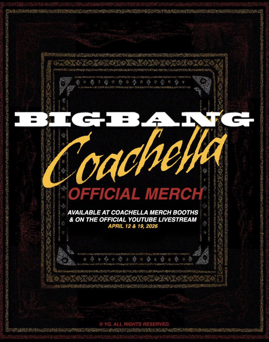 👑🐲☀️😇 official MD💫 BIGBANG × Coachella 限定カプセル（期間