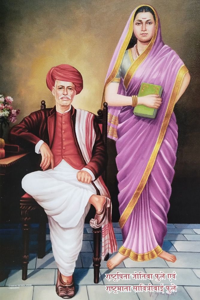 v_shrivsatish's tweet photo. Jyotiba Phule a fearless reformer who dedicated his life to uplifting the oppressed and challenging injustice.
Alongside Savitribai Phule, he started India’s first girls’ school in 1848, sparking a revolution in education.
He stood firmly against caste discrimination, advocating equality, dignity, and human rights for all.
Through Gulamgiri, he exposed the harsh realities of social inequality.
His legacy continues to guide India’s journey toward justice, empowerment, and inclusive progress.