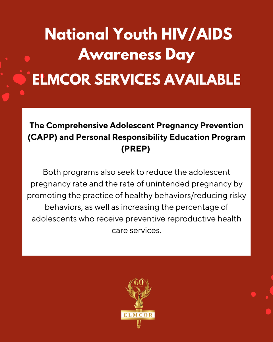 Elmcor's tweet photo. National Youth HIV &amp; AIDS Awareness Day (NYHAAD), is a day to educate and urge policymakers and the public about the impact of HIV and AIDS on young people. The day also highlights the HIV prevention, treatment, and care campaigns of young people in the U.S. https://t.co/IYnIryPWD7