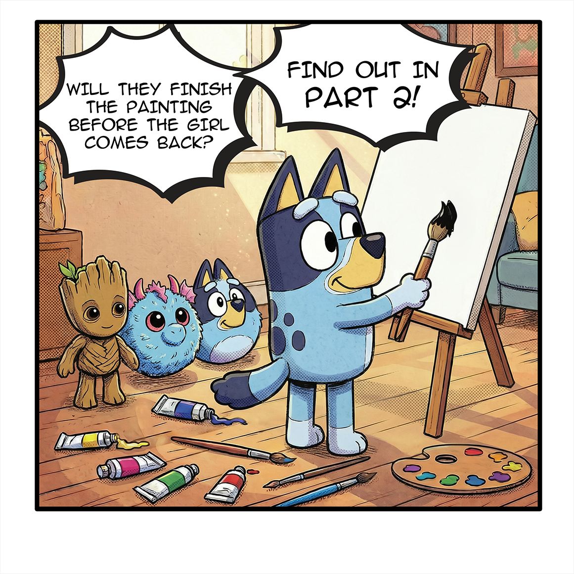 tybouncers's tweet image. Read Part 2 to see what happens next.

#bluey #groot #beaniebabies #beaniebaby #beanieclips