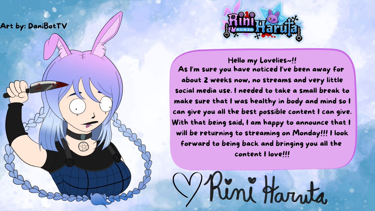 Rini Haruta 🐇😈 | Yandere Bunny VTuber | 💜💜 tweet media