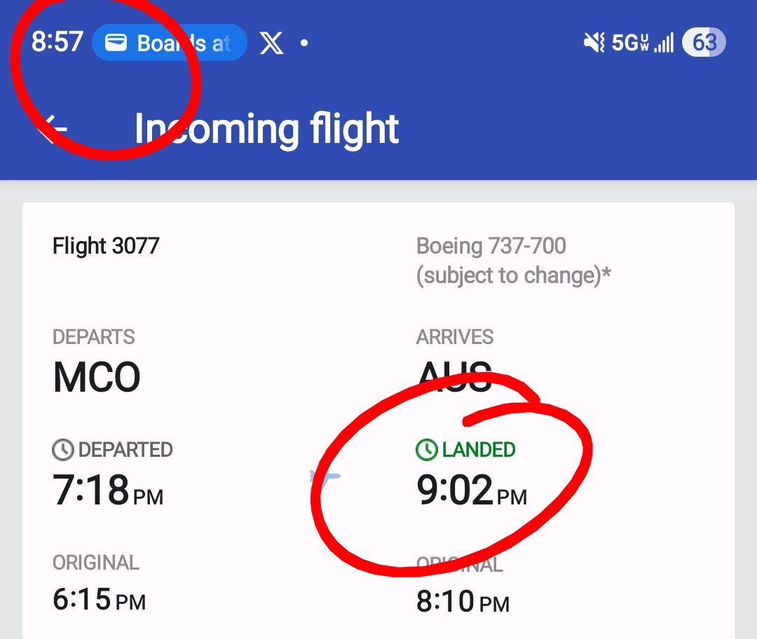 benjhew's tweet photo. Answer this one @SouthwestAir it landed 5 minutes ahead of time? We uh...invented time travel in these hard times? 😆 https://t.co/LBL01JJg5m