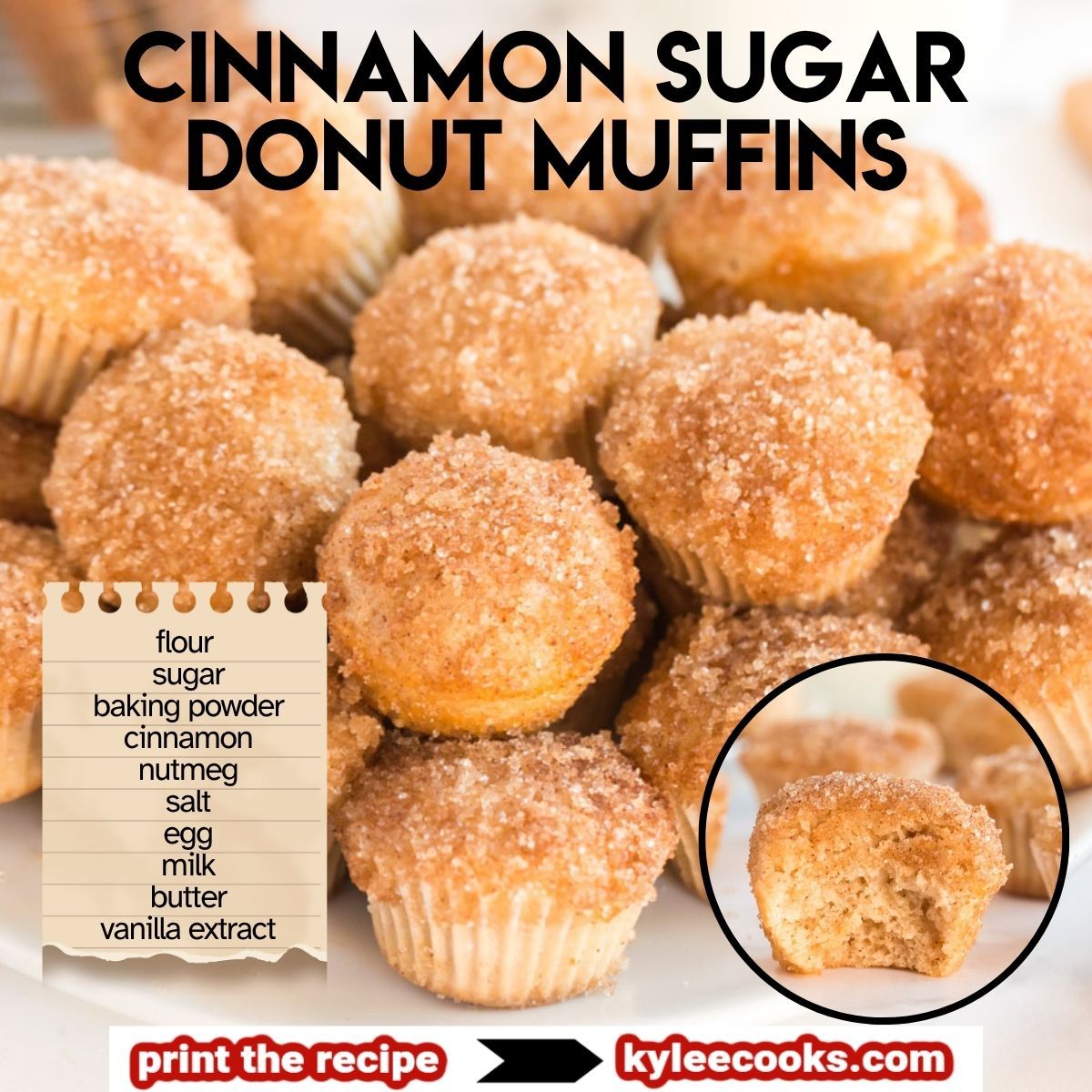 kyleecooks's tweet image. Baked donut muffins are here to upgrade your snack game. No frying, just sweet, cinnamony goodness. #donutmuffins #easyrecipes #kyleecooks kyleecooks.com/cinnamon-sugar…