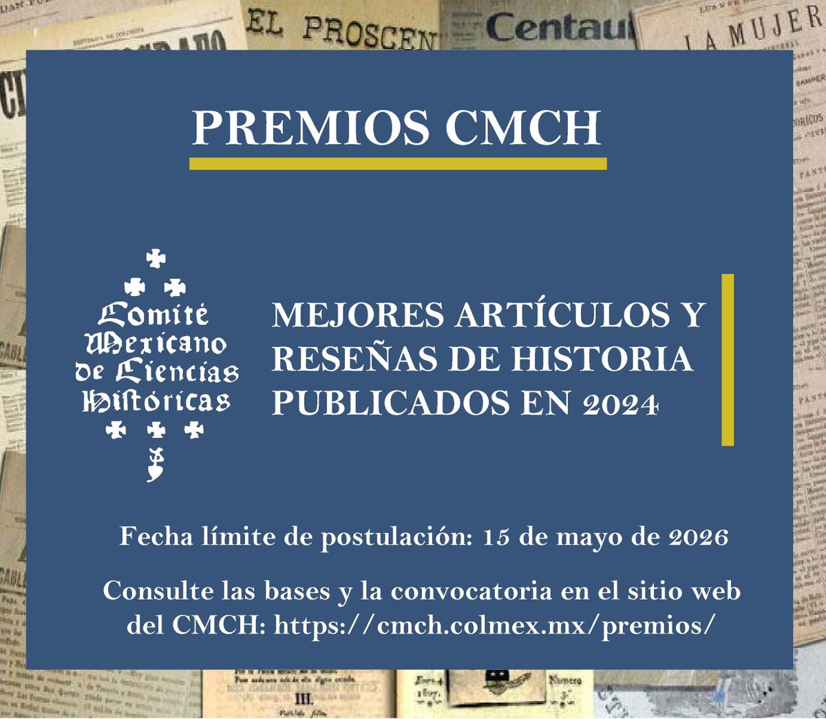 Comité Mexicano de Ciencias Históricas (CMCH) tweet media