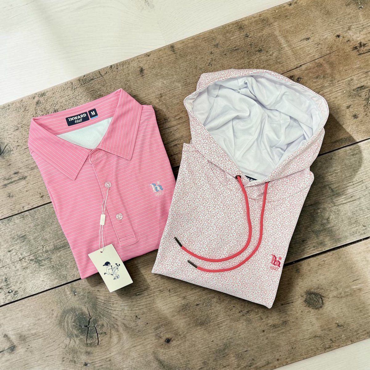 inwardhalfgolf's tweet photo. Soft pinks, crisp layers, and timeless tradition — 🌺⛳️ https://t.co/DCbpecHgWV