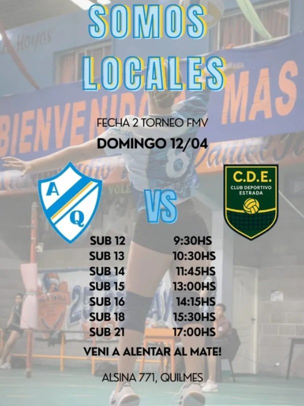 PCioccale's tweet image. #Voley @ArgdeQuilmesOf
El Voley Femenino de Argentino de Quilmes, el domingo desde las 9.30 en adelante en el Microestadio Roberto Morguen. A pasos del centro de Quilmes.
#FederaciónMetropolitanadeVoley.

@metrovoley @radioahijuna
@radioquilmesfm @radiofmq @diarioquilmes