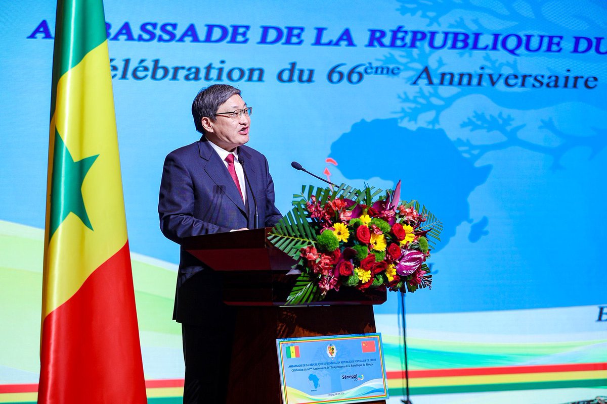 SyllaSori's tweet photo. Célébration à Beijing du 66eme  anniversaire de l’indépendance du Sénégal et du 10eme anniversaire du Partenariat global stratégique sino-sénégalais. Pragmatisme, efficience et coopération gagnant-gagnant caractérisent cette relation multiforme et exemplaire. 1/2 https://t.co/5sFLvNJuFx