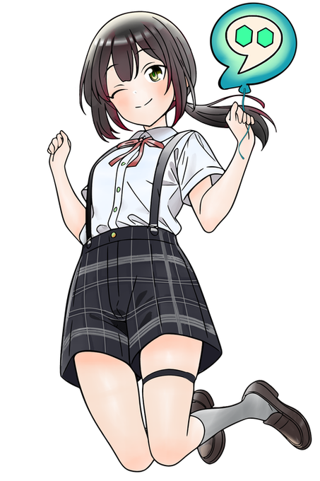 これは帰宅して寝ないで木曜日に仕上げたレトロめゲーマーコウさんのところのサスペンダーちゃん
リアル頭身に変わった事での変更点は短パン→キュロット
金目瞳孔黒→瞳孔緑 
黒みかかったグレーの髪→前側に赤を混ぜ 