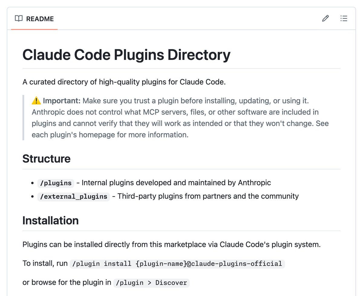 lucas_flatwhite's tweet image. 🔌 Claude Code 플러그인 모음.. 아주 좋음!

저도 매일 쓰는 정말 도움이 되는 플러그인들을 모았네요. 그중에서 좀 더 추려봅니다.

공식 Anthropic 마켓플레이스, 주요 커뮤니티 컬렉션, 개발자들이 많이 다양하게 이야기하는 플러그인들이니 믿고 써도 좋아요.

⚙️ 플러그인 설치 방법

모든